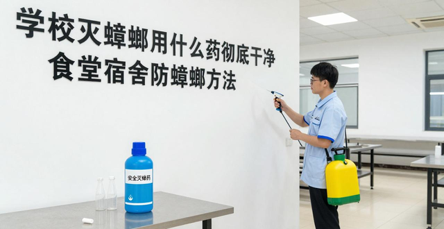 学校灭蟑螂用什么药彻底干净 食堂宿舍防蟑螂方法